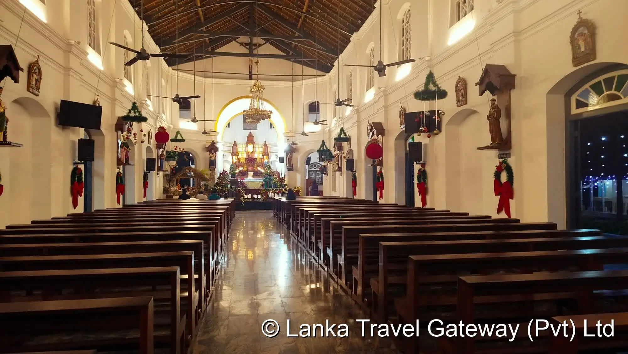 Interior of St. Anthony's Church Kirimatiyagara