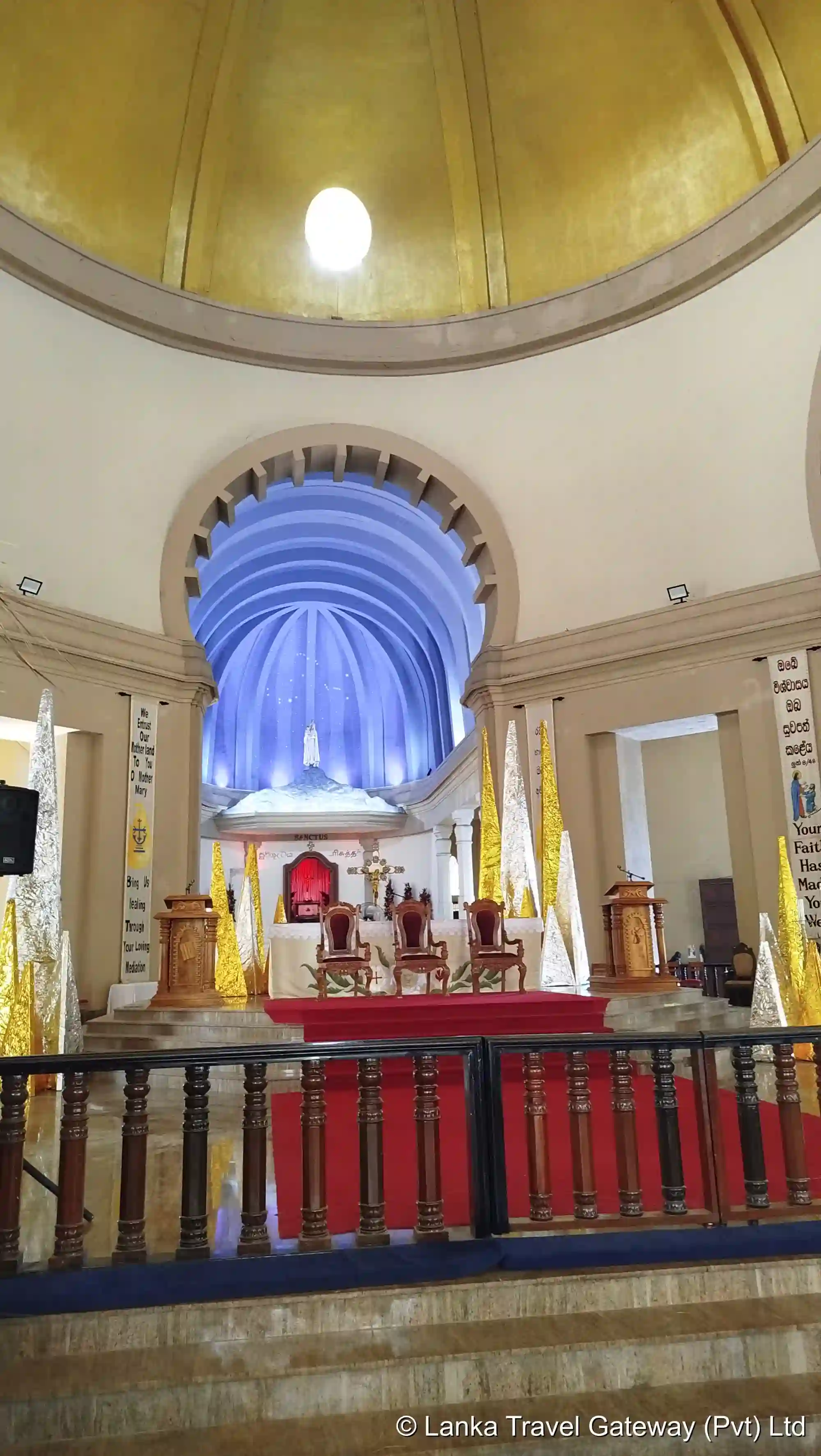 Main Altar Prepared for Liturgical Celebrations