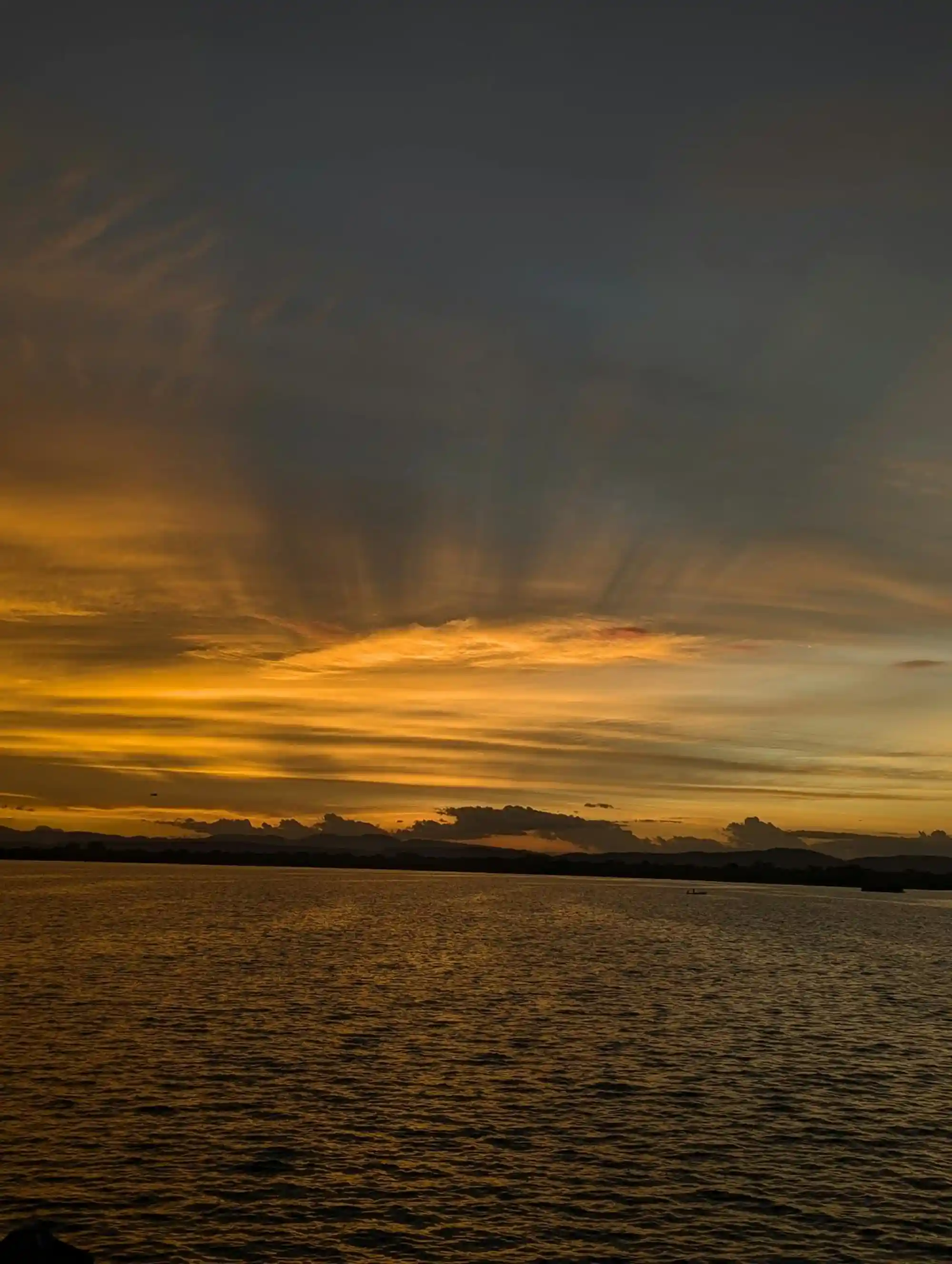 Sunset Over Polonnaruwa Lake