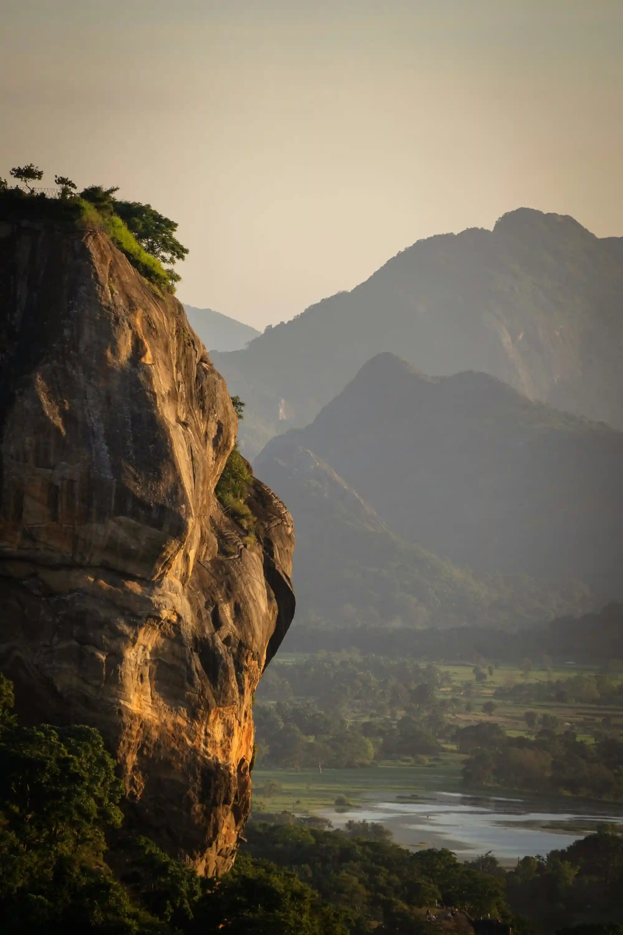 Sigiriya and Mountain Range